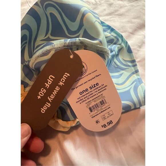 Wonder Nation Multicolor Tuck Away Flap Hat UPF 50+ NEW - Picture 4 of 6